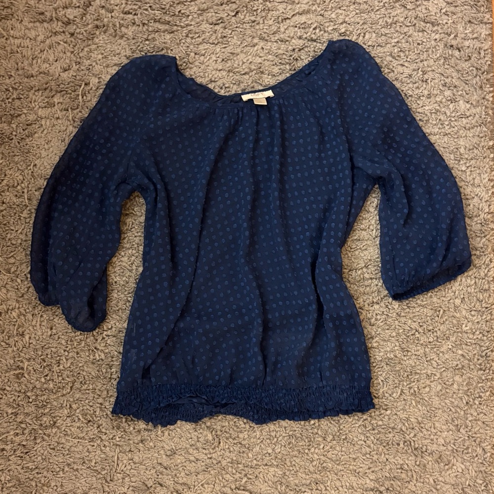Sheer patterned blouse